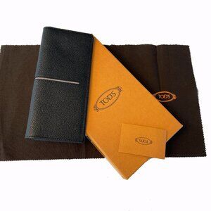 Tod's Italy Black Vest Pocket Wallet Nuova‎ Collection, XAMACHB7300GFI00V1